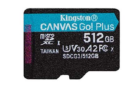 キングストン Canvas Go！ Plus SDCG3/512GBSP （512GB） MicroSDメモリーカードの商品画像