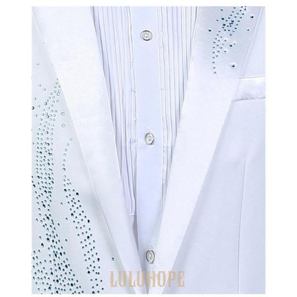  party suit tuxedo white for man suit convention wedding musical performance . finger . person for production clothes .. sama costume play clothes Christmas fancy dress costume 