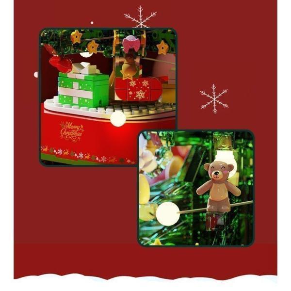  Christmas tree Thunder Cross light attaching LEGO Lego exchange goods block ornament . put model Christmas present child 5 -years old 6 -years old 7 -years old 8 -years old assembly handmade playground equipment 