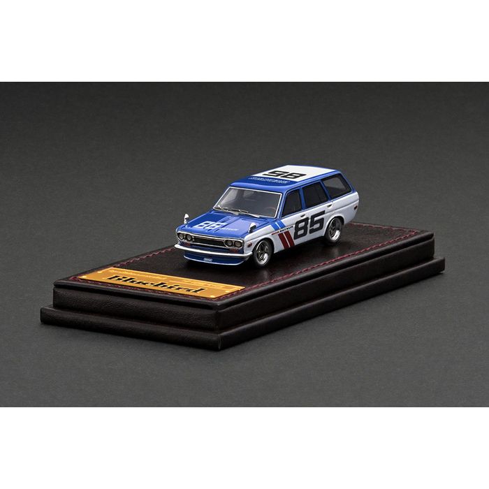 ignition model Datsun Bluebird （510） Wagon Blue/White （1/64