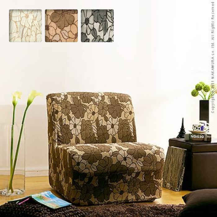 スペイン製 ストレッチフィット ソファカバー フロレス アームなし 1人掛け用 61000147 （ベージュ）の商品画像