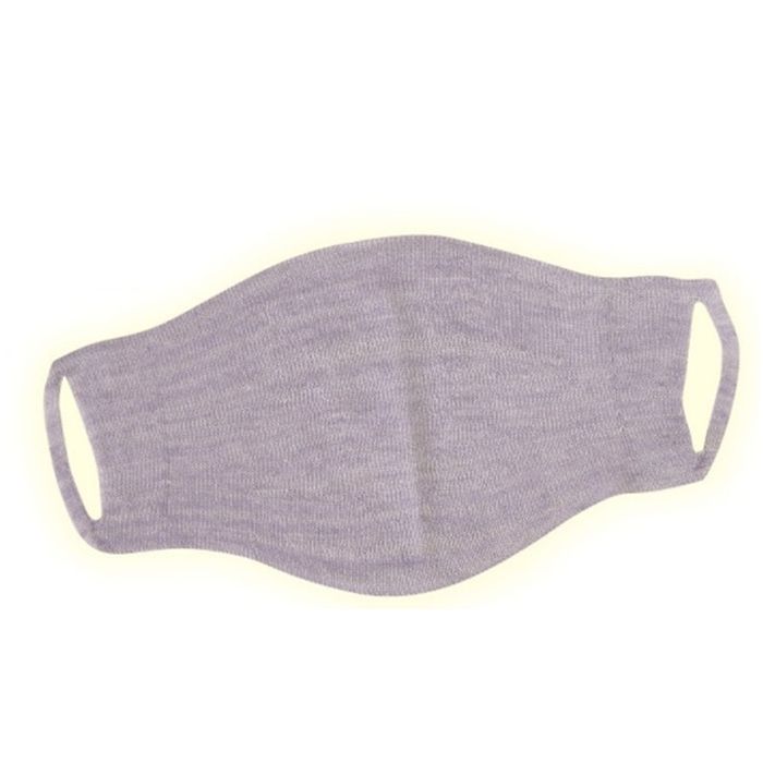 シルク混の縫い目がないおやすみマスク おやすみシリーズ ラベンダー 無縫製 保湿 通気性 睡眠 日本製 衛生用品マスクの商品画像