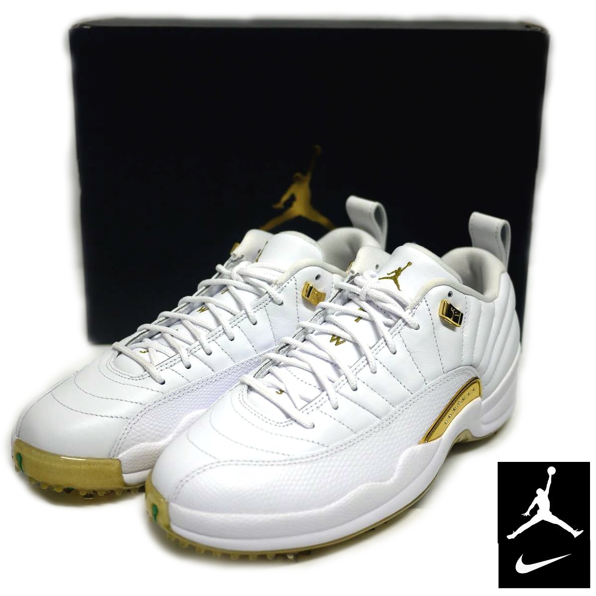 NIKE AIR JORDAN 12 LOW GOLF "METALLIC GOLD" DM0106117 （ホワイト/メタリックゴールド