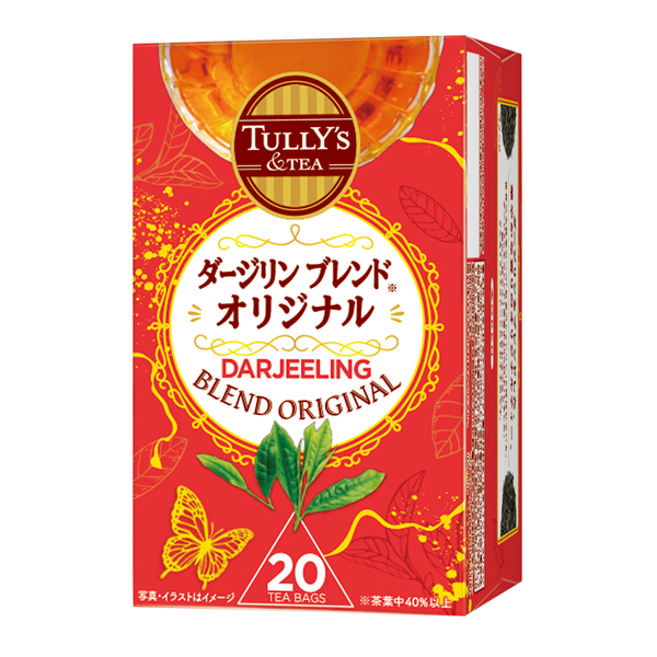 TULLY'S COFFEE 伊藤園 TULLY’S＆TEA ダージリンブレンド オリジナル ティーバッグ 20袋 ×8セット TULLY'S＆TEA ティーバッグ紅茶の商品画像