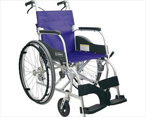カワムラサイクル カワムラサイクル 自走用車いす ふわりす KF22-40SB No.97（すみれパープル） 自走用車椅子の商品画像
