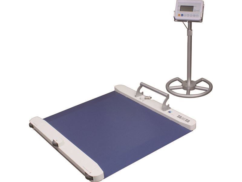 TANITA タニタ 車いす用体重計 PW-650A （ブルー） 体重計、体脂肪計、体組成計の商品画像