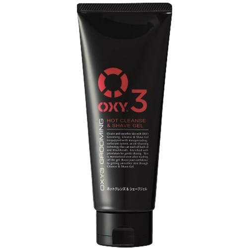 ロート製薬 オキシー 3グルーミング ホットクレンズ＆シェーブジェル 150g×1 OXY 男性用洗顔料の商品画像