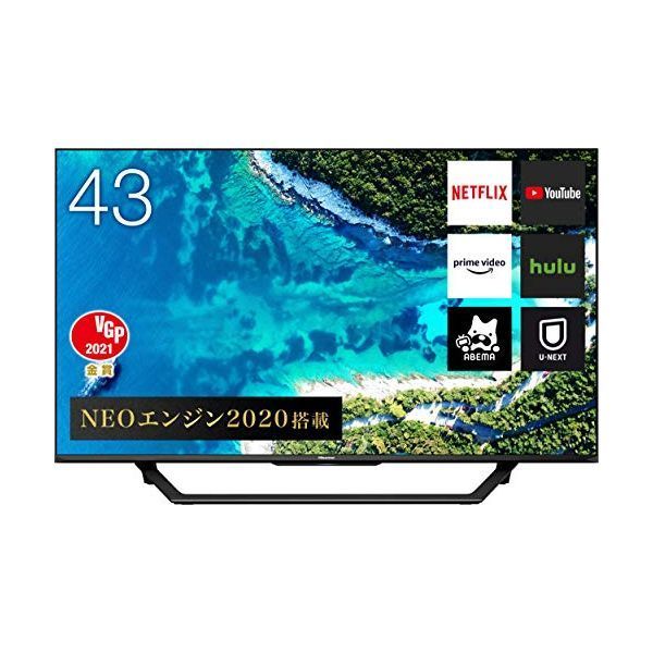 ハイセンス 43インチ 4Kチューナー内蔵 液晶テレビ 43U7F HDR
