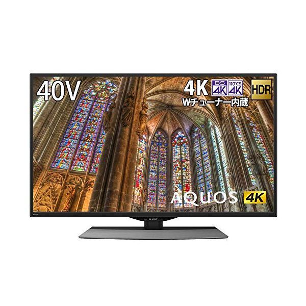 シャープ 4T-C40BJ1 AQUOS（アクオス） BJ1シリーズ 40V型 4K対応 /BS・CS 4Kチューナー内蔵液晶テレビ 液晶テレビ、薄型テレビの商品画像