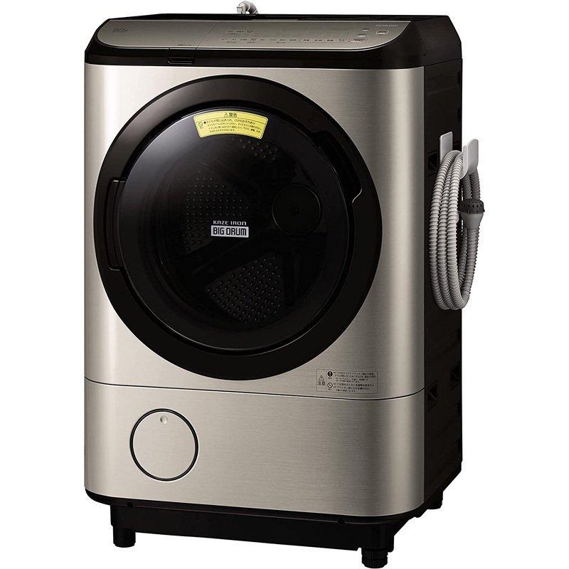 日立 ビッグドラム 洗濯乾燥機 左開き BD-NX120FL（N） （ステンレス 