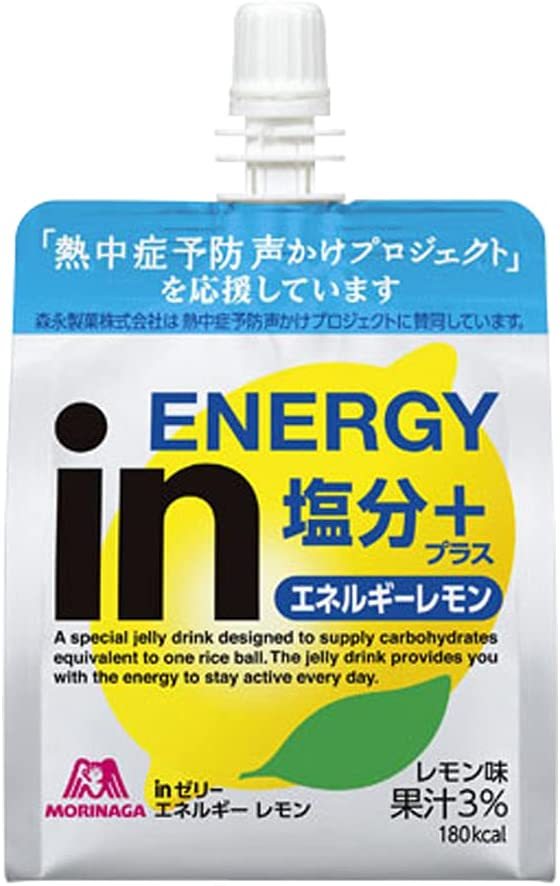 森永製菓 森永製菓 inゼリー 塩分＋ エネルギーレモン 180g × 30個 in