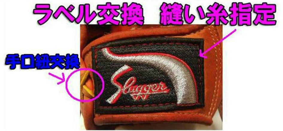  Kubota slaga- glove label exchange .. thread designation hand . cord exchange 