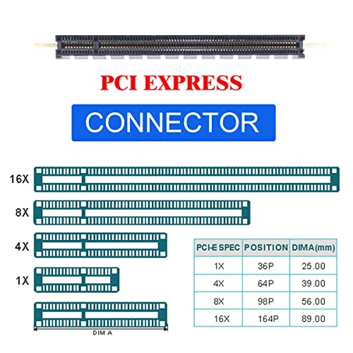 Cablecc PCI-E Express 4x to 16xek stain da- конвертер подъемник карта адаптор мужской - женский 