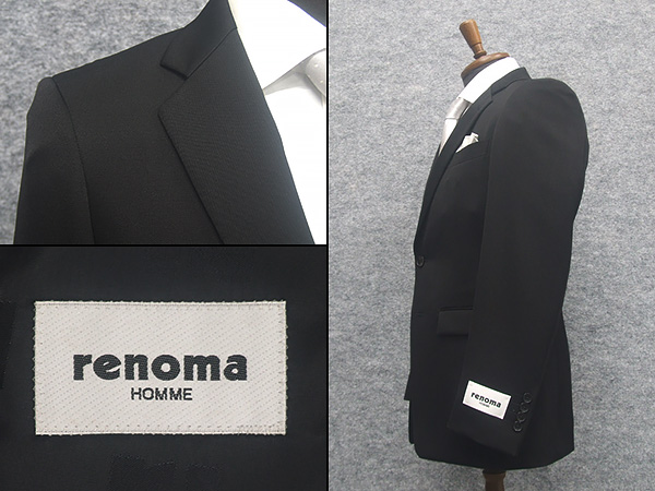 [renoma] Renoma HOMME. одежда через год предмет супер чёрный одиночный стильный 2. формальный костюм [Y body ][A body ][AB body ][BB body ] RE21