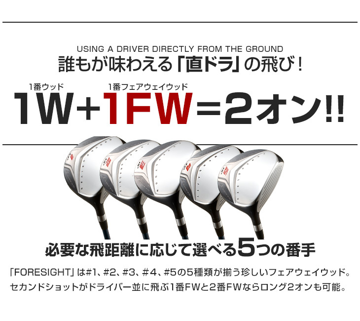  Golf Club мужской Fairway Wood 1w 2w 3w 4w 5w одиночный товар Works Golf Foresight FW UST Mamiya V-SPEC α-4 вал specification R SR S