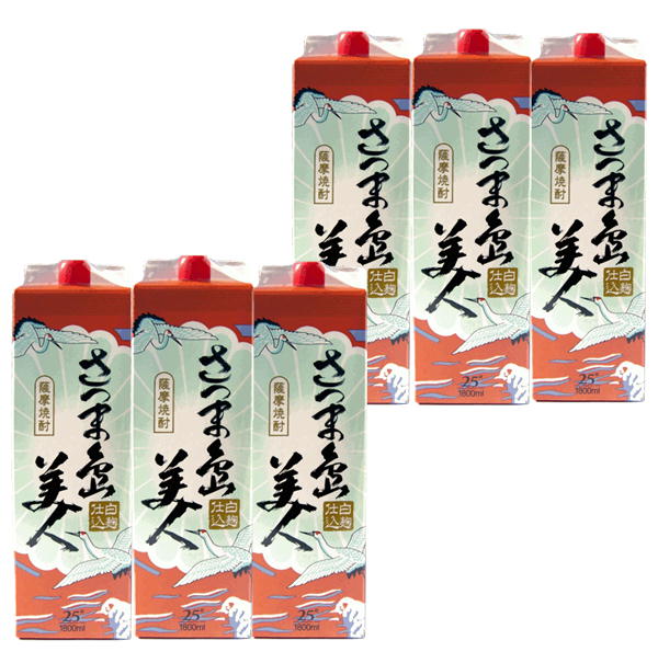 芋焼酎 さつま島美人 25度 1.8L × 6本 紙パックの商品画像