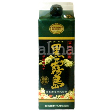 霧島酒造 芋焼酎 黒霧島 25度 900ml × 1本 紙パック 黒霧島 芋焼酎