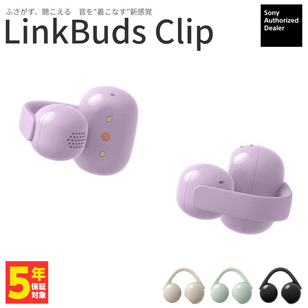 ワイヤレスステレオヘッドセット LinkBuds Clip WF-LC900 VZ ラベンダーの商品画像