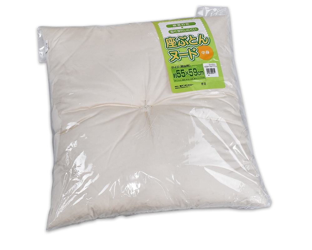 綿混わたヌード和綴じ座布団 55×59cm 4510573000711の商品画像