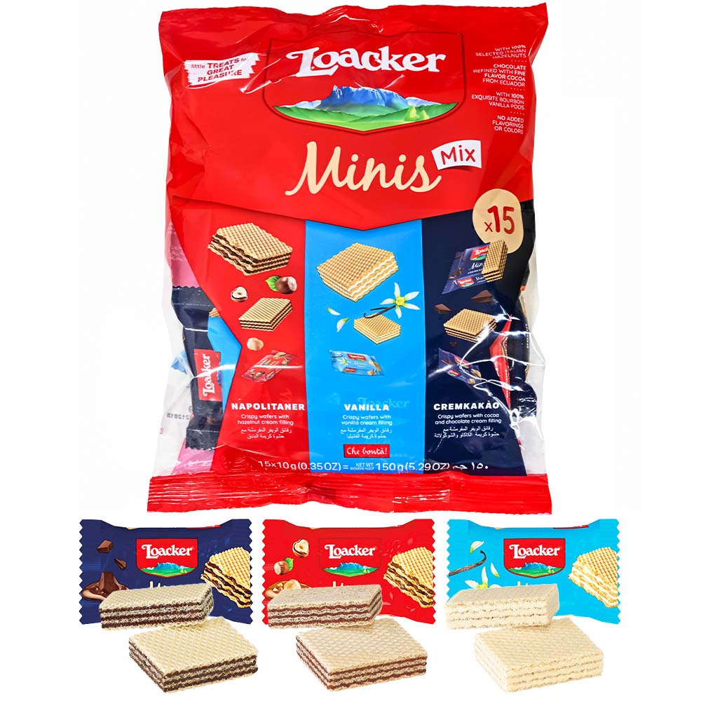 Loacker ロアカー ミニーズ ミックス 150g×1個 お菓子のウエハースの商品画像