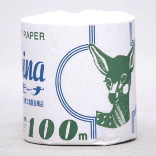 林製紙 バンビーナ シングル 100m 1ロール × 80個 トイレットペーパーの商品画像