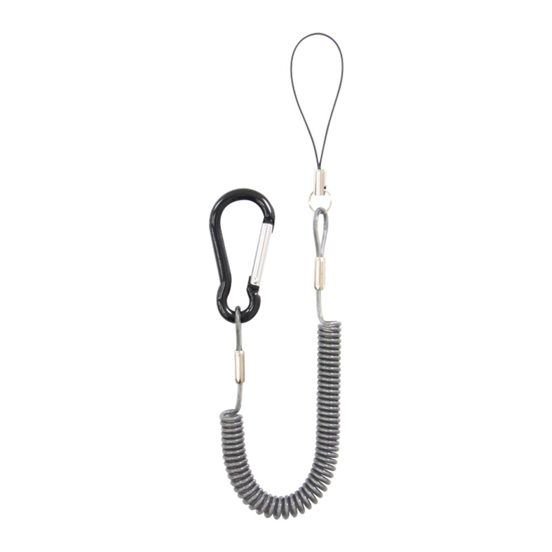 強力バンジーストラップ カラビナ MDK-W-BK （ブラック）の商品画像