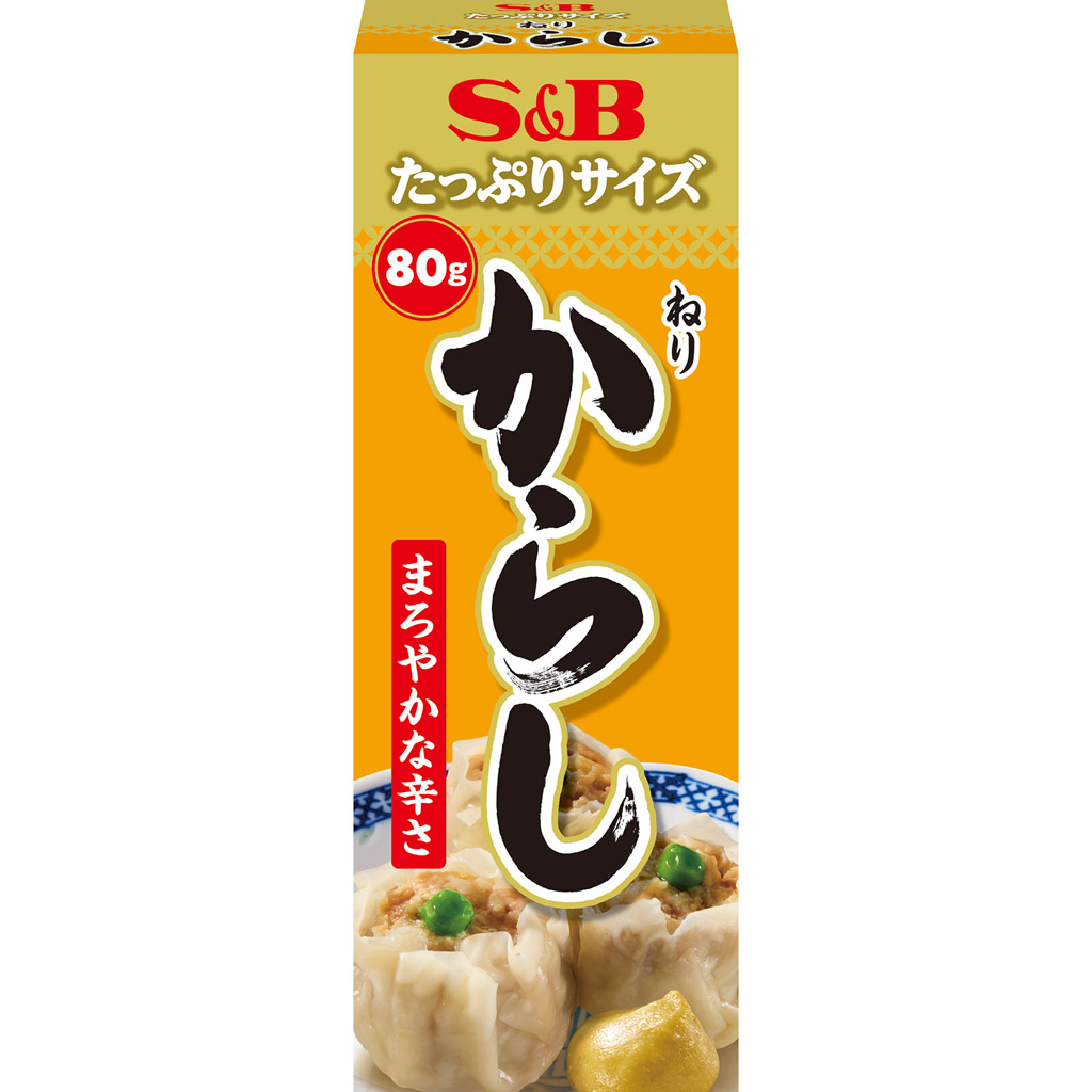 エスビー食品 たっぷりサイズ ねりからし 80g×1個の商品画像