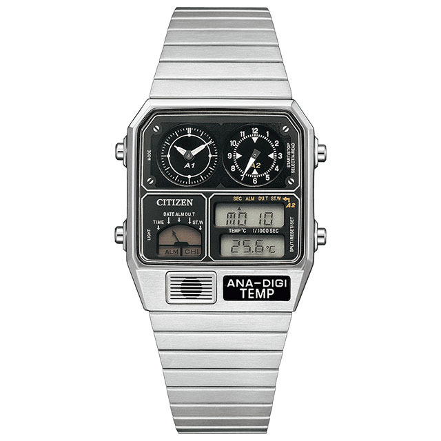 CITIZEN CITIZEN COLLECTION ANA-DIGI TEMP 特定店取扱いモデル シルバーバンド JG2101-78E （ブラック） CITIZEN COLLECTION RECORD LABEL メンズ腕時計の商品画像