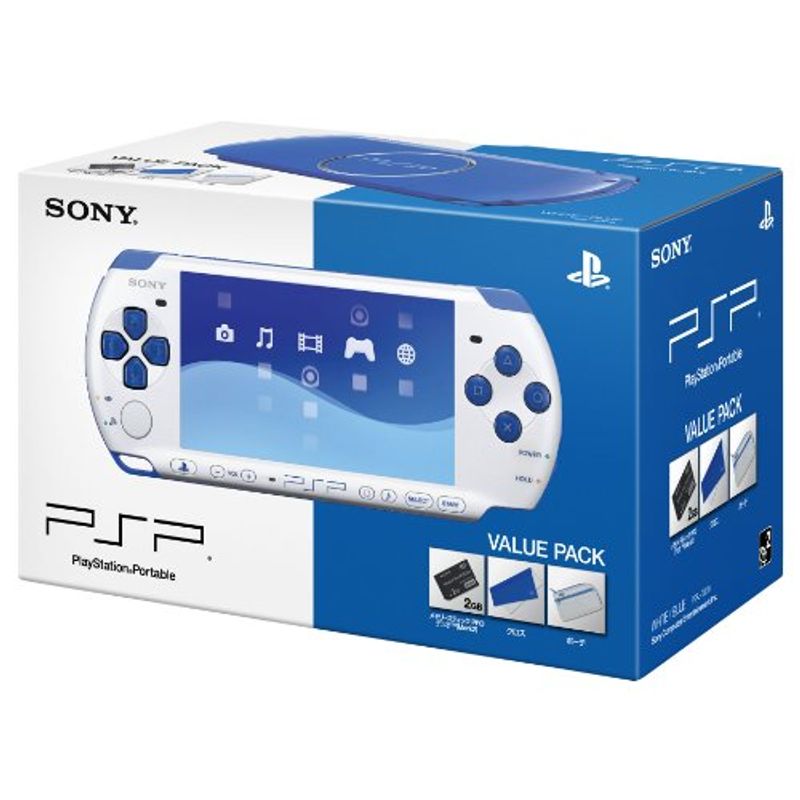 ソニー・インタラクティブエンタテインメント PSP プレイステーション・ポータブル（PSP-3000）バリューパック ホワイト/ブルー PSP本体