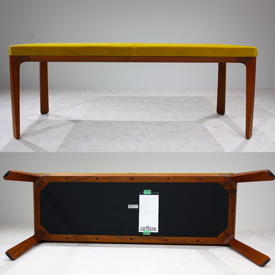[ б/у ]arflex Arflex monte Velo bench ширина 115cm стул 2~3 местный .MONTEBELLO MTB-B115