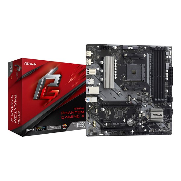 ASRock B550M Phantom Gaming 4 PCパーツマザーボードの商品画像