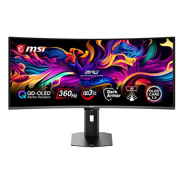 ヒ*ン様 MSI ディスプレイモニター 本体 黒 MSI MPG 341CQR QD-OLED X36 MPG パソコン用ディスプレイ、モニター