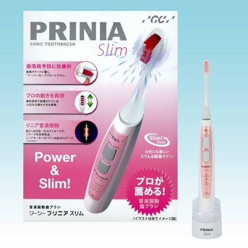 ◆GC◆音波振動歯ブラシ プリニアスリム◆ピンク◆歯みがきペースト65g付◆ 新品未開封】GC プリニア スリム PRINIA Slim 音波振動歯ブラシ 歯磨き