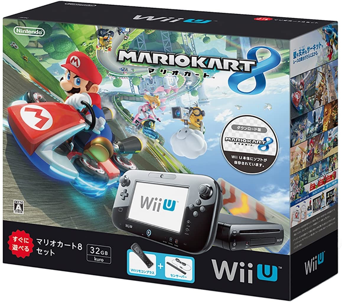 Wii U すぐに遊べる マリオカート8 セット クロ