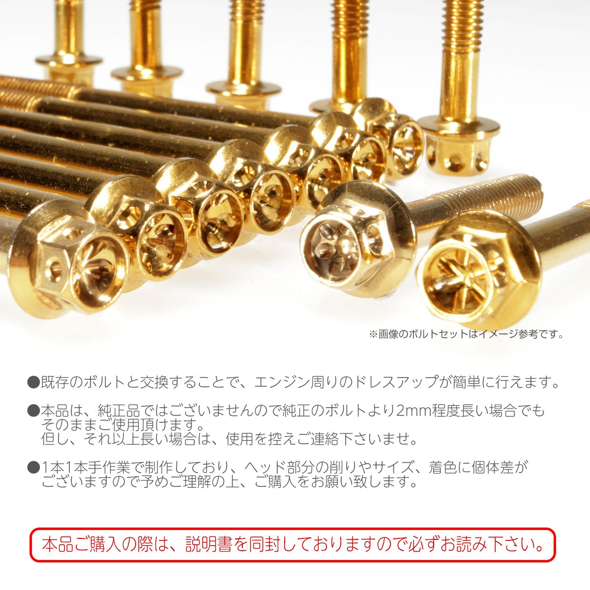 ホンダ（HONDA） エイプ 50 100 -2005 エンジンカバーボルト 14本