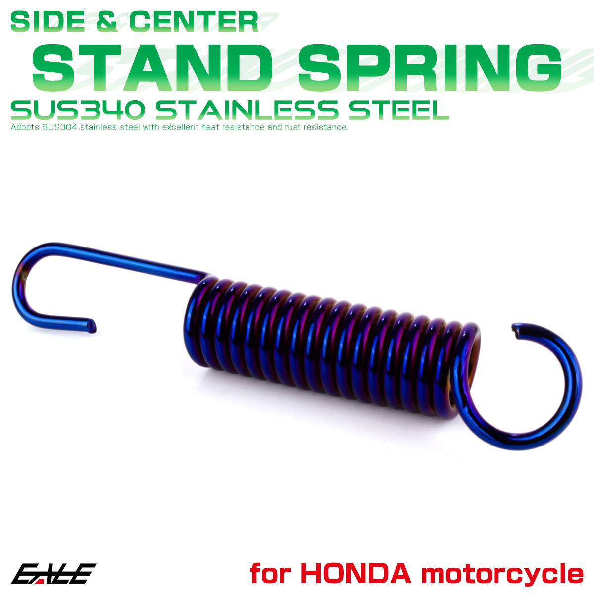  side stand springs 105mm Honda car for bike SUS304 stainless steel roasting titanium color TE0029