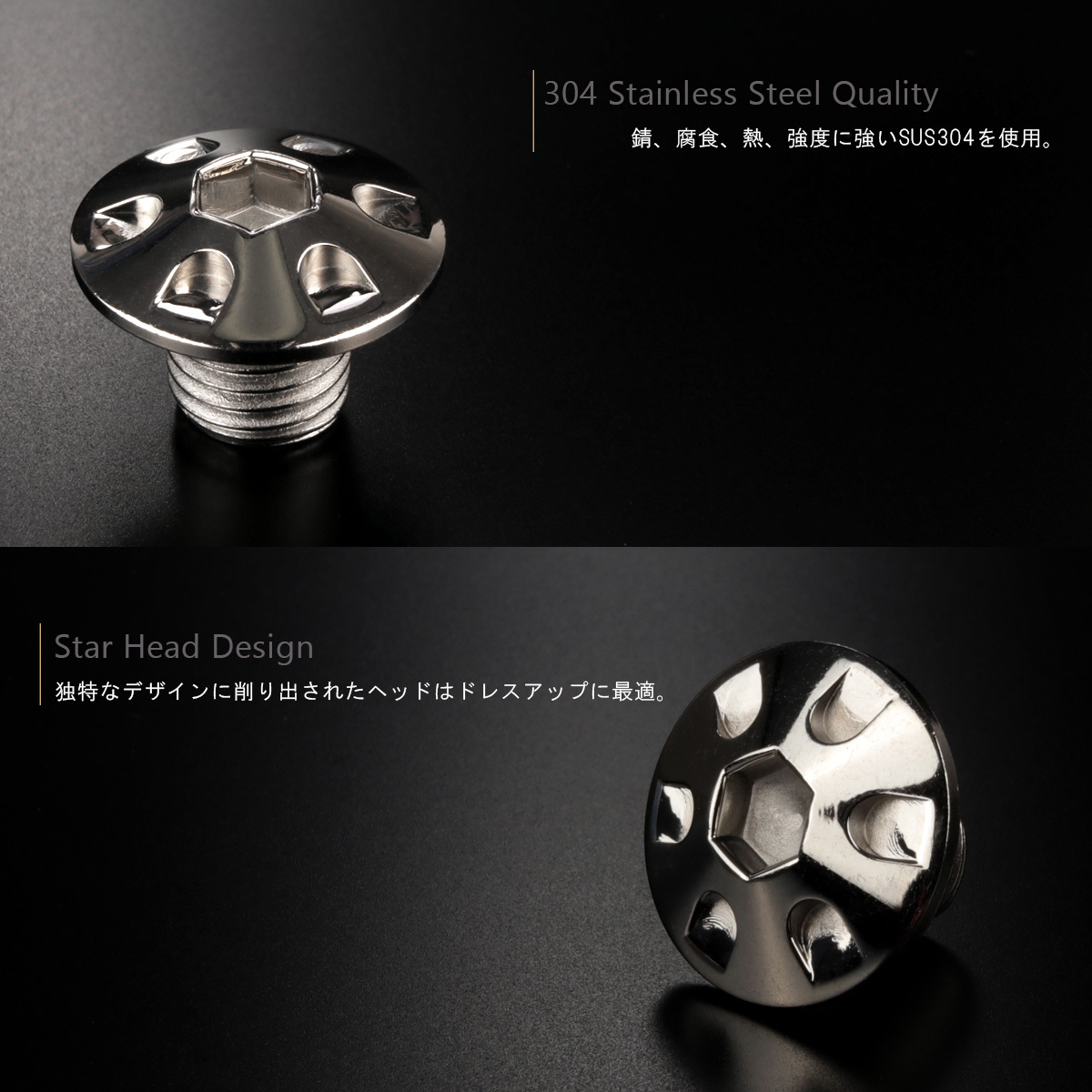 ネストボール　ミラー　ホイル　４枚セット ミラーホールカバー キャップ デザインヘッド 2個セット M10