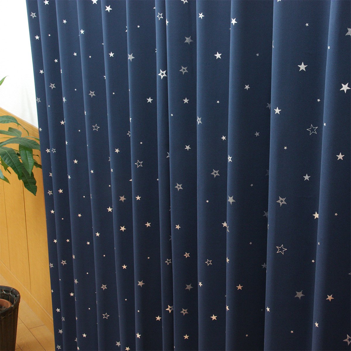  shade curtain shade 1 class width 100cm× height 178cm. 2 sheets set star pattern 