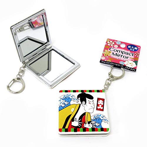  compact mirror key holder rectangle kabuki 303-482