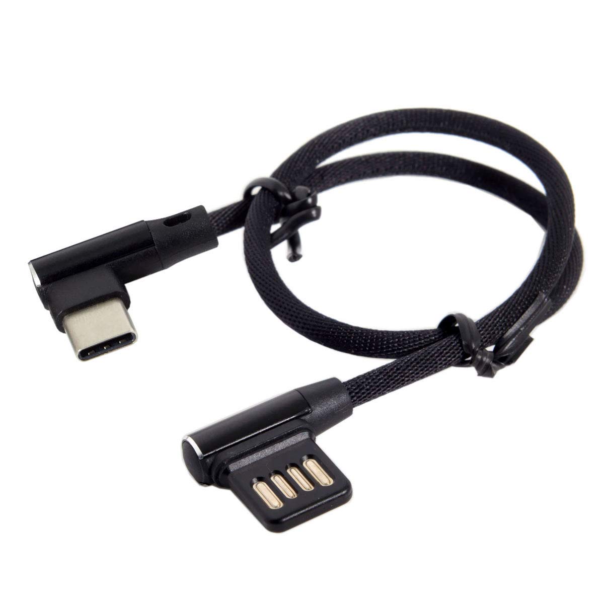 JSER USB-C 3.1 Type-C мужской - левый угол 90 раз USB 2.0 данные кабель 15cm двойной угол модель (Type-C)