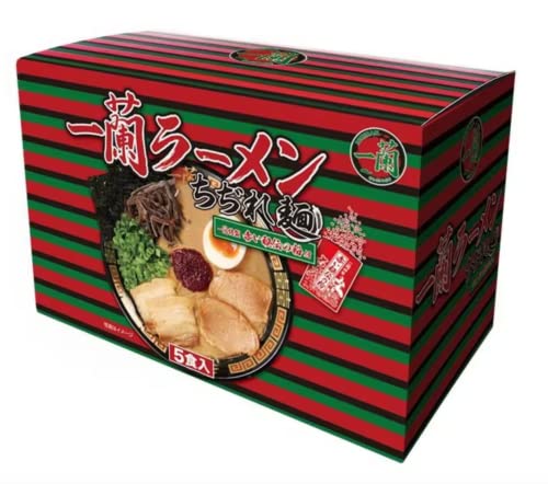 一蘭ラーメン ちぢれ麺 一蘭特製 赤い秘伝の粉付 5食入×1箱 インスタントラーメンの商品画像