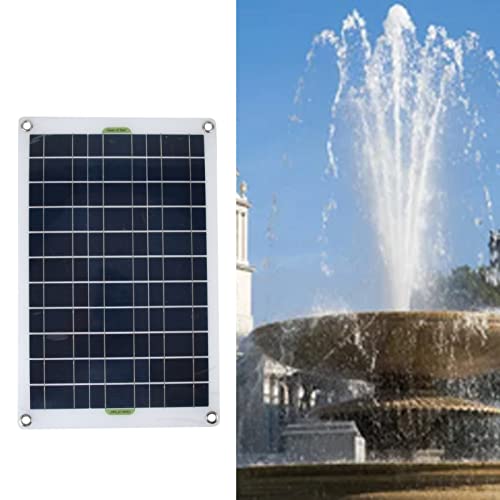  solar fountain pump 50W solar panel energy conservation sun light charge water surface . installation oxygen supply water circulation low noise home use outdoors for garden. fountain . fountain 