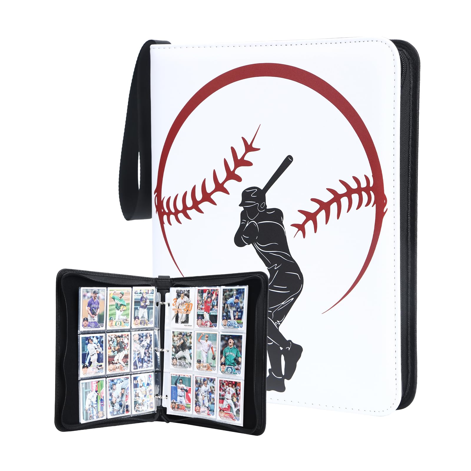  card file card album trading card file Professional Baseball card 9 pocket refill 50 sheets attached 900 sheets high capacity collection sleeve correspondence fastener 