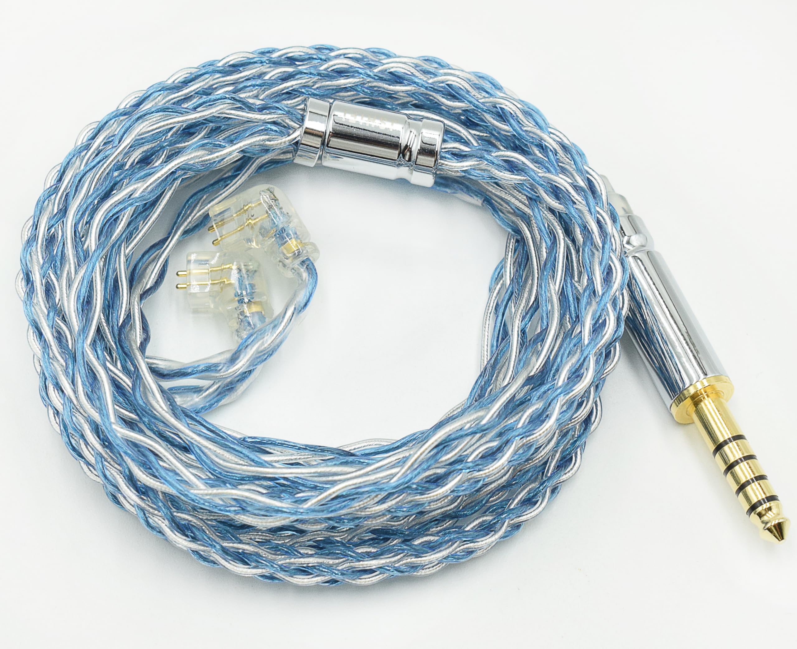 [JSHiFi-Freedom]QDC4.4mmli кабель 8 сердцевина серебряный металлизированный 4.4mm слуховай аппарат выше комплектация кабель QDC наушники замена кабель (Q