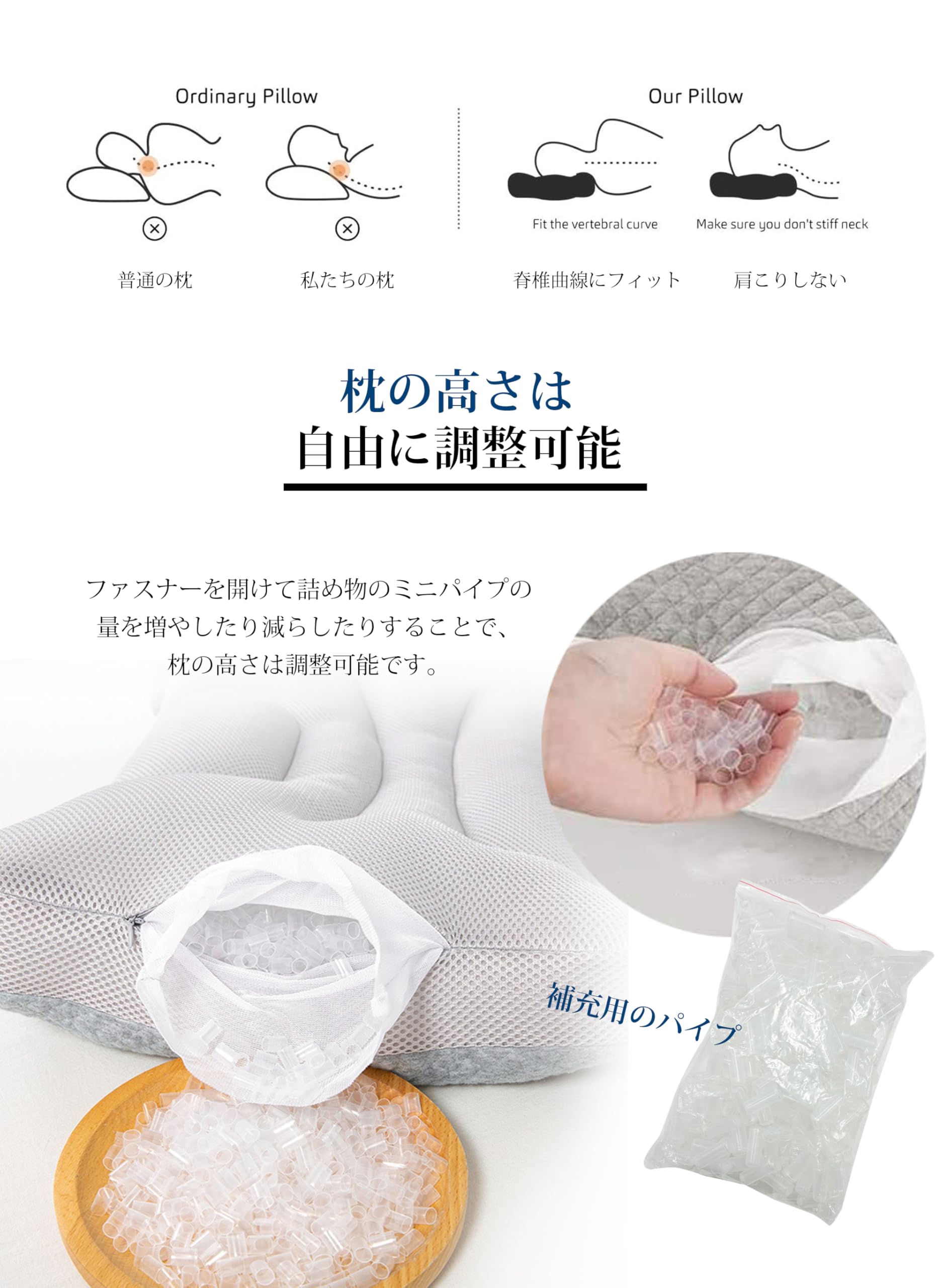 AYO pillow pipe pillow low repulsion ... width direction correspondence circle wash possibility stiff shoulder ... cheap . pillow height adjustment possibility . direction width direction hose pillow neck shoulder Fit .. pillow pre 