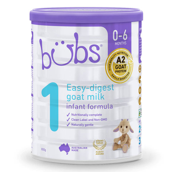 [ free shipping ]Bubs( Bab z)A2 goat milk *go-to flour milk step 1(0~6 months ) large can 800g × 6 can set 