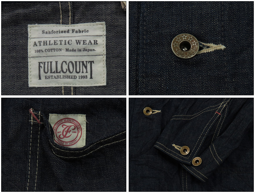  Fullcount FULLCOUNT 10.5oz милитари Gin Bab e Denim комбинезон choa жакет 2015-1