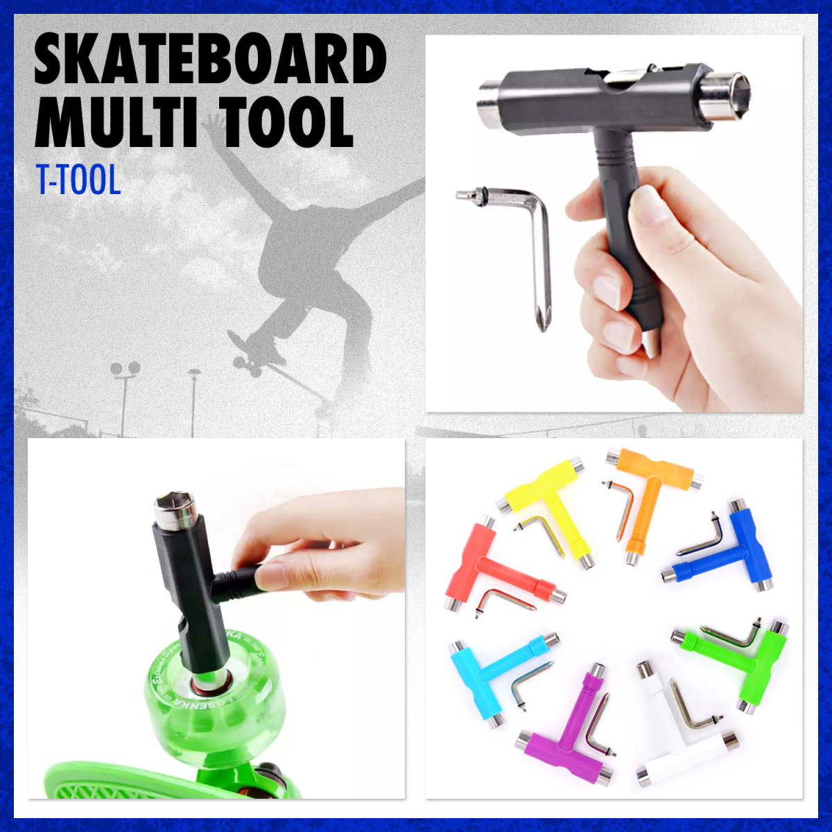  skateboard T tool multi tool adjustment tool wrench skateboard 