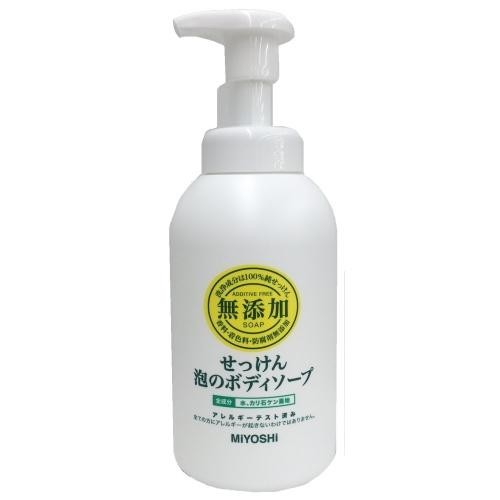 ミヨシ石鹸 無添加せっけん泡のボディソープ 500ml×1個 無添加 ボディソープの商品画像