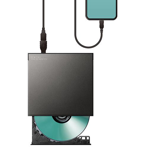  Logitec (LOGITEC) LDR-SM8URBK( черный ) смартфон для CD магнитофон [ смартфон .CD] проводной подключение 